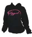 Flygal Logo Hoody – Black/Pink