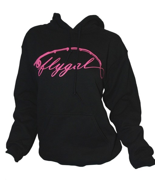 Flygal Logo Hoody – Black/Pink