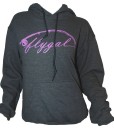 Flygal Logo Hoody – Grey/Lavender