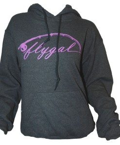 Flygal Logo Hoody – Grey/Lavender