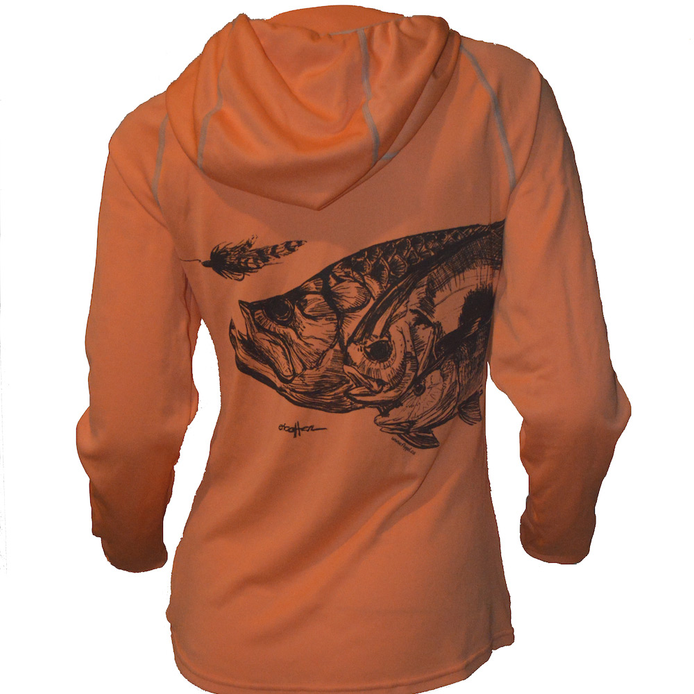 Patagonia-FlyGal Women's Sunshade Hoody (Orange/Black)